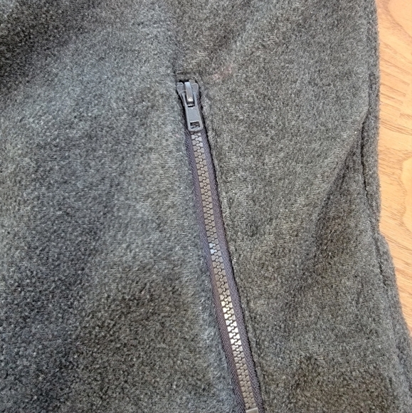 𝅺lavon Gray Fleece Full Zip Vest Size Large - Picture 5 of 7